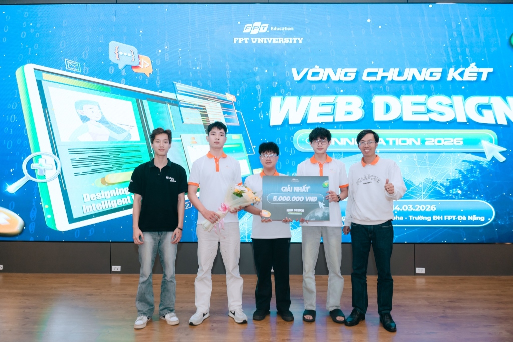 DUO TECH — Vô địch Web Design Innovation 2026 tại ĐH FPT Đà Nẵng