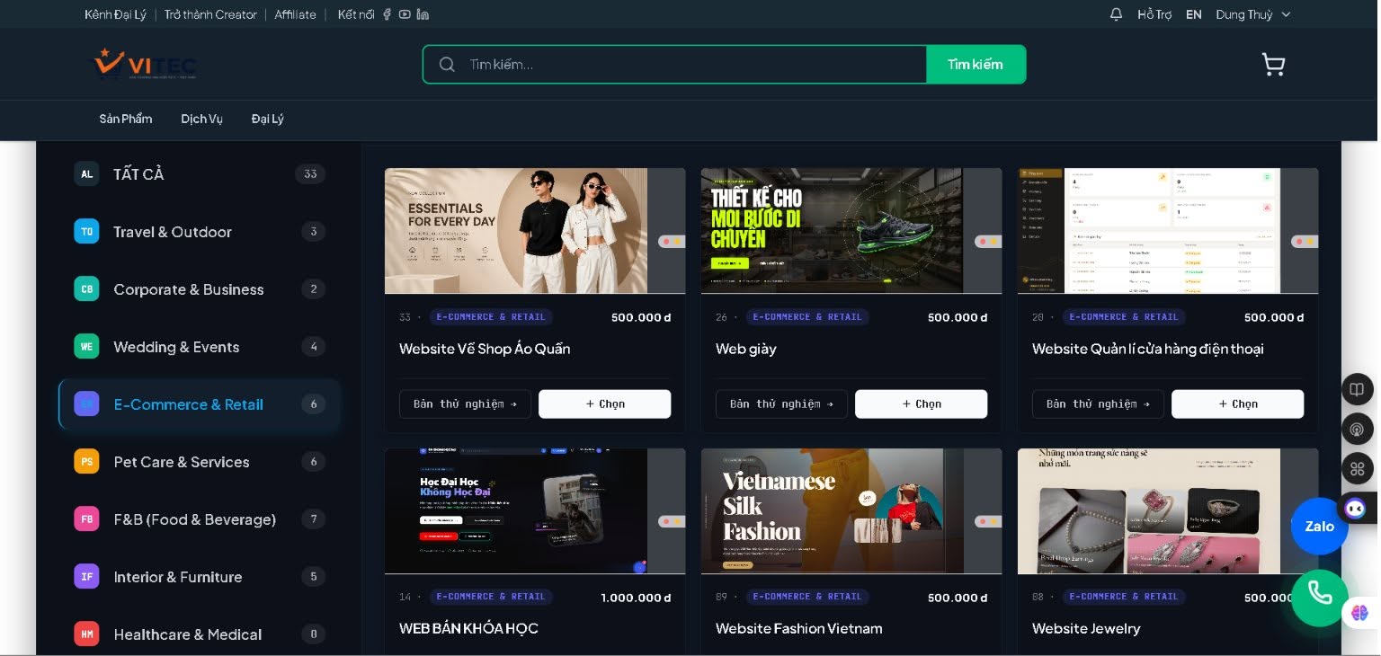 Vitec Landing Page